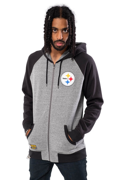 NFL Pittsburgh Steelers Men's Full Zip Hoodie|Pittsburgh Steelers
