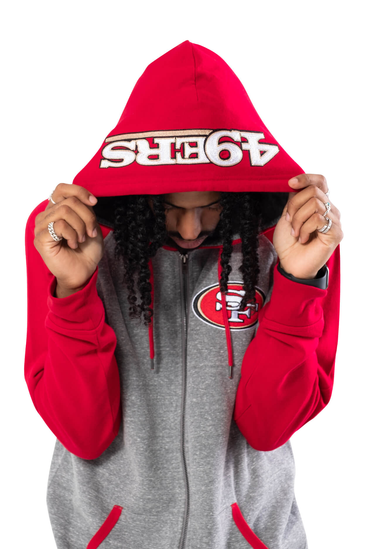 NFL San Francisco 49ers Men's Full Zip Hoodie|San Francisco 49ers