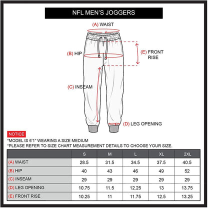 Ultra Game NFL New York Giants Men's Basic Jogger|New York Giants - UltraGameShop