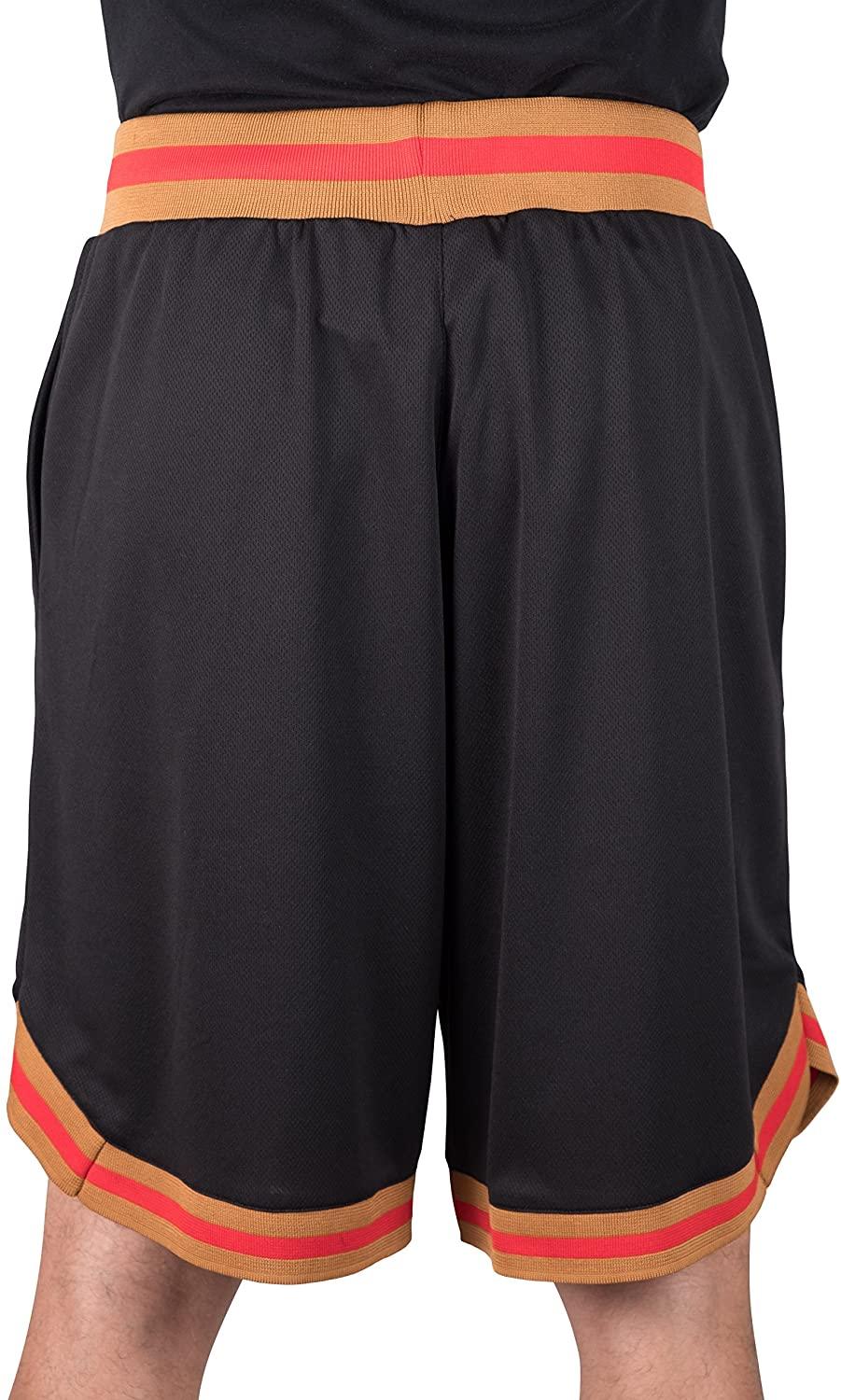 Ultra Game NBA Official Men’s Active Knit Basketball Training Shorts - Unisex, New Orleans Pelicans, Black|New Orleans Pelicans