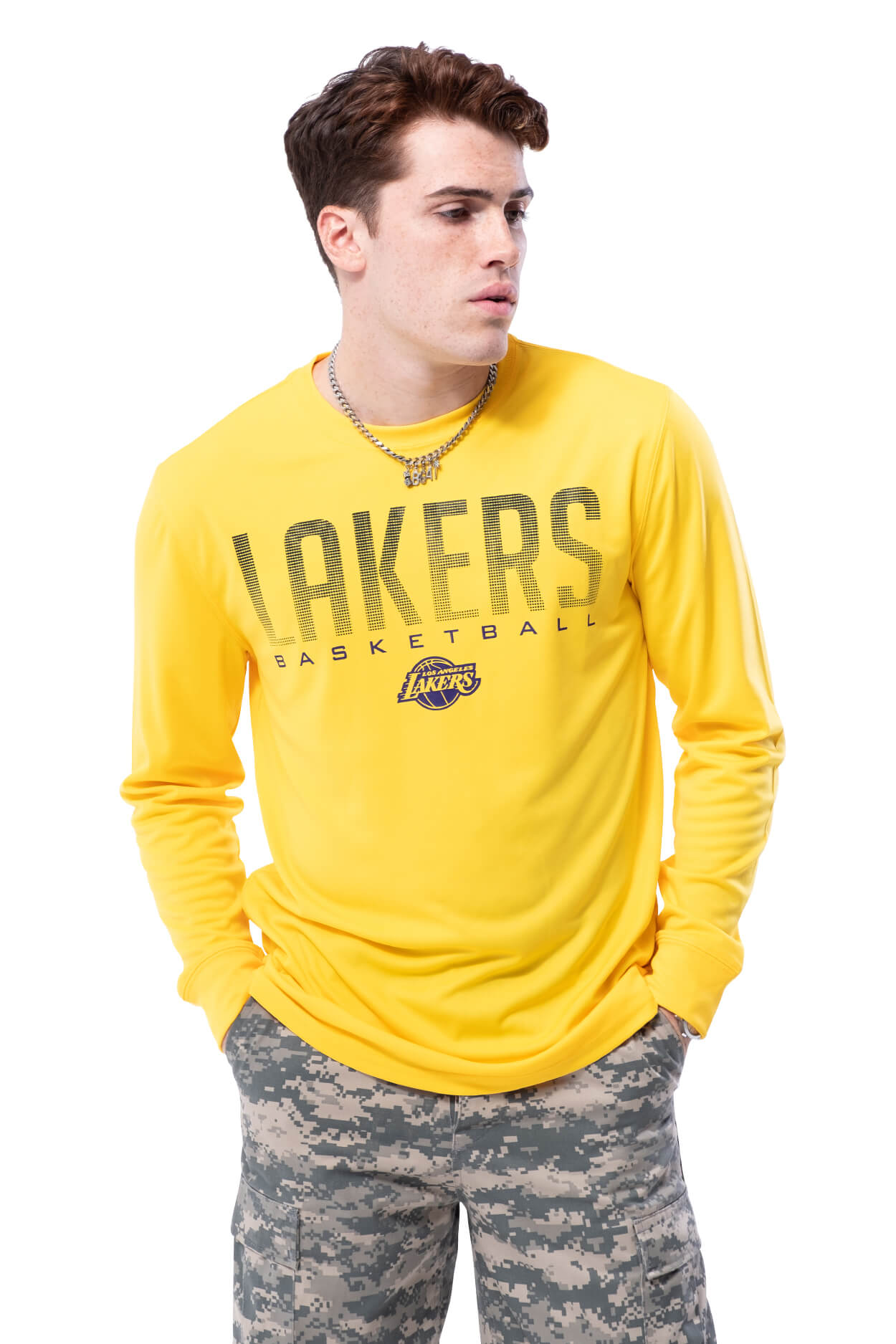 NBA Los Angeles Lakers Men's Long Sleeve Tee|Los Angeles Lakers