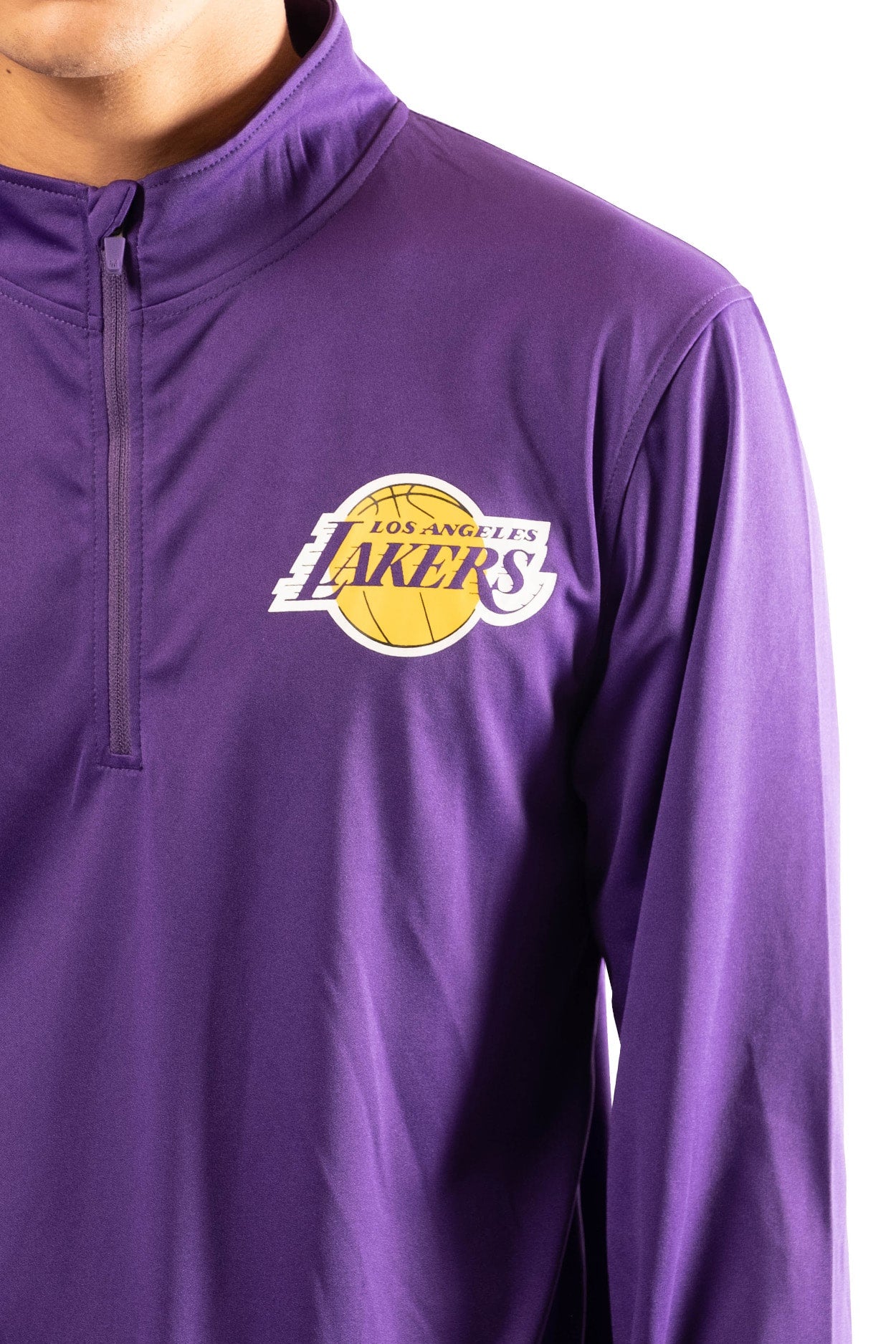 NBA Los Angeles Lakers Men's Quarter Zip Quick Dry Tee|Los Angeles Lakers