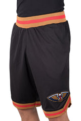 Ultra Game NBA Official Men‚Äôs Active Knit Basketball Training Shorts - Unisex, New Orleans Pelicans, Black|New Orleans Pelicans