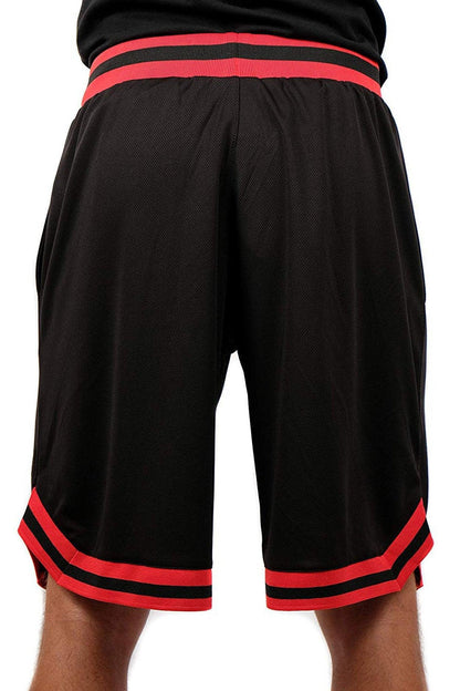 Ultra Game NBA Official Men’s Active Knit Basketball Training Shorts - Unisex, Portland Trail Blazers, Black|Portland Trail Blazers