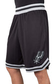 Ultra Game NBA Official Men‚Äôs Active Knit Basketball Training Shorts - Unisex, San Antonio Spurs, Black|San Antonio Spurs